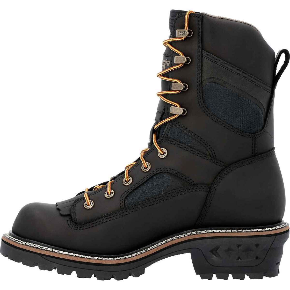 Georgia Boot Men's LTX Logger Composite Toe Waterproof 9in Work Boots ...
