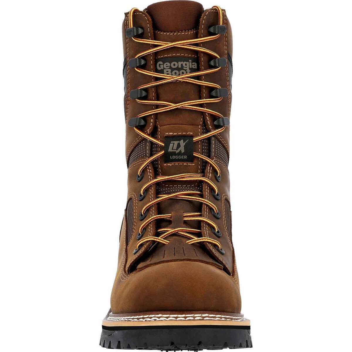 Georgia Boot Men's LTX Logger Composite Toe Waterproof 9in Work Boots Georgia Boot Men's LTX Logger Composite Toe Waterproof 9in Work Boots