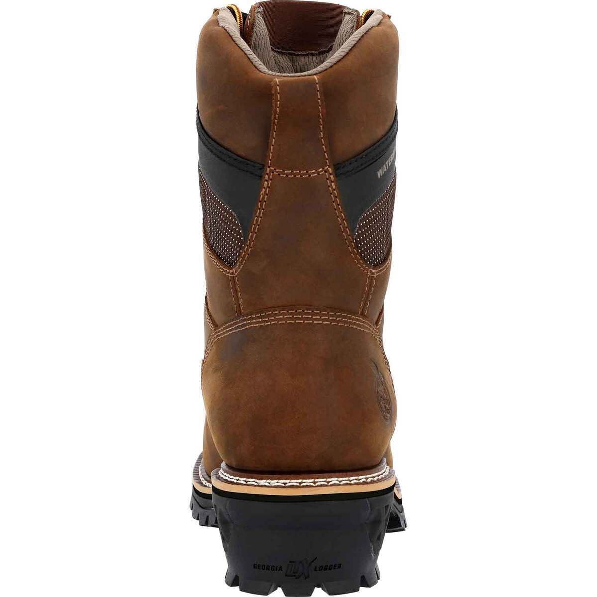 Georgia Boot Men's LTX Logger Composite Toe Waterproof 9in Work Boots Georgia Boot Men's LTX Logger Composite Toe Waterproof 9in Work Boots