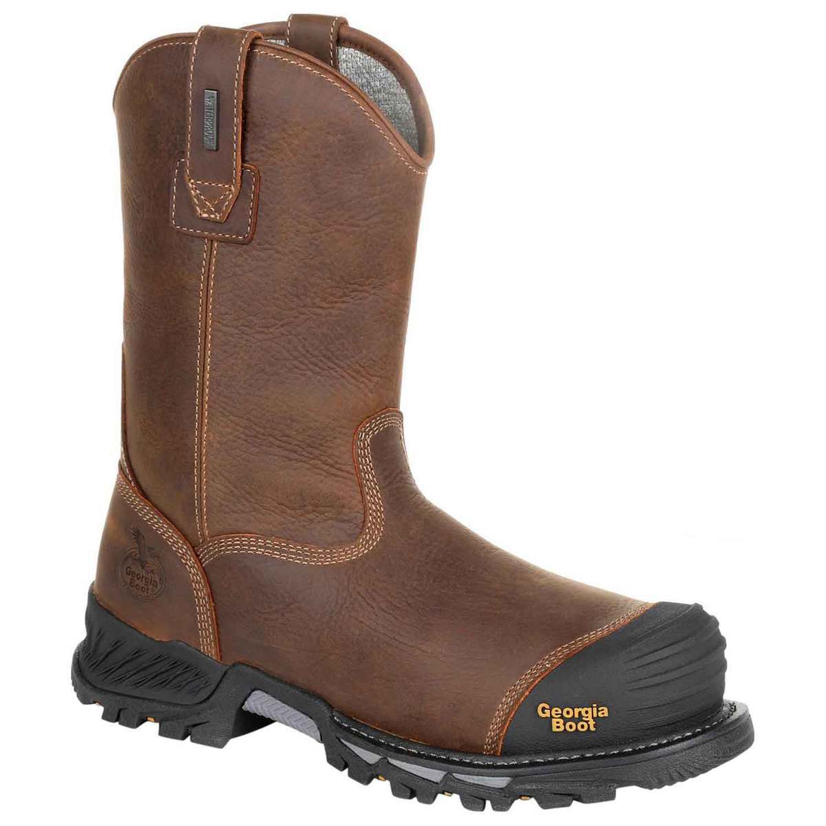 Georgia Boot Men's Rumbler Composite Toe Pull On Work Boots Georgia Boot Men's Rumbler Composite Toe Pull On Work Boots