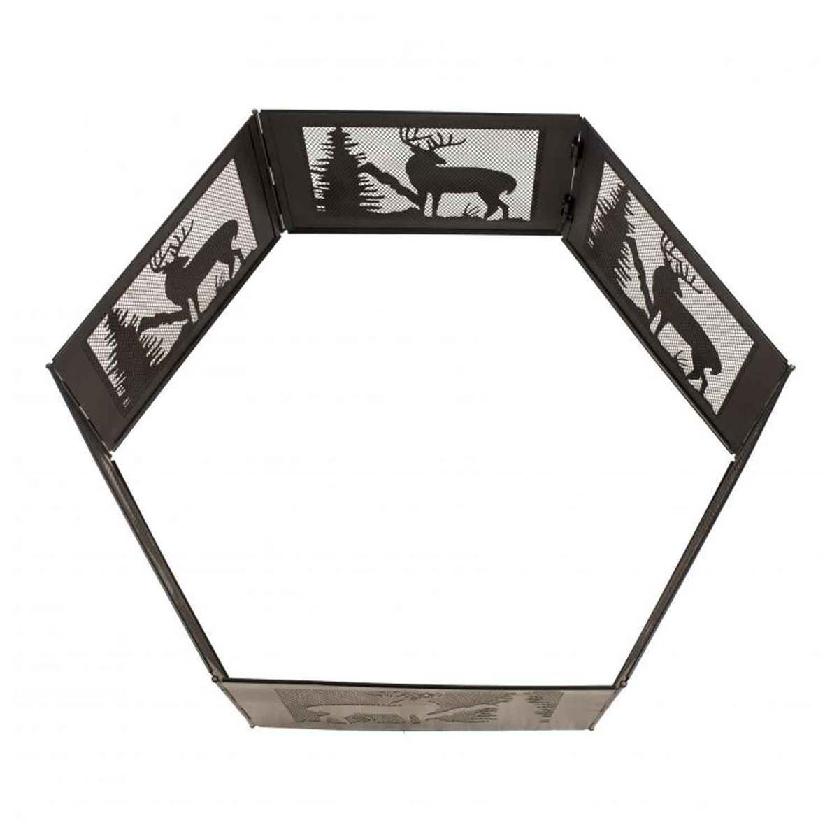 GHP Pleasant Hearth Deer Mountain Folding Fire Ring GHP Pleasant Hearth Deer Mountain Folding Fire Ring