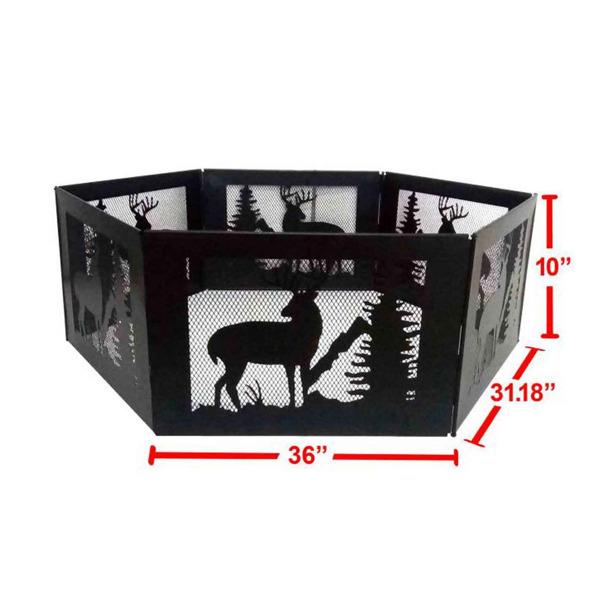GHP Pleasant Hearth Deer Mountain Folding Fire Ring GHP Pleasant Hearth Deer Mountain Folding Fire Ring