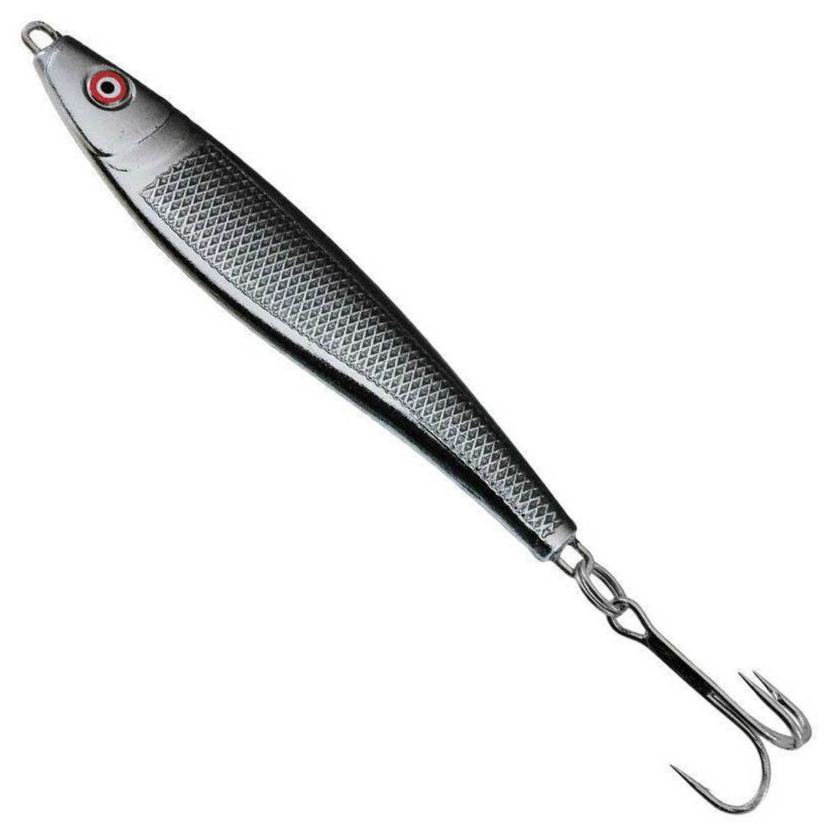 Gibbs Delta Jumbo Anchovy Jigging Spoon - Nickel/Black, 4-1/2oz - Nickel/Black Gibbs Delta Jumbo Anchovy Jigging Spoon - Nickel/Black, 4-1/2oz - Nickel/Black