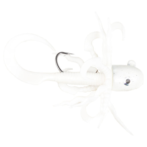 Gibbs Delta Squirm Worm Saltwater Soft Bait - White