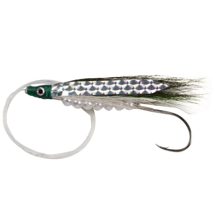 Gibbs Salmon Fly Trolling Fly - Green White/Pearl Green - Green White/Pearl Green Gibbs Salmon Fly Trolling Fly - Green White/Pearl Green - Green White/Pearl Green