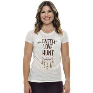 Girls With Guns Women's Faith Love Hunt Short Sleeve Shirt