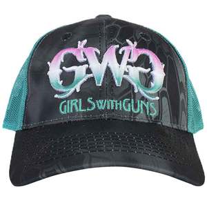 Girls With Guns Women's Glamorstar Trucker Hat - Kryptek Typhon