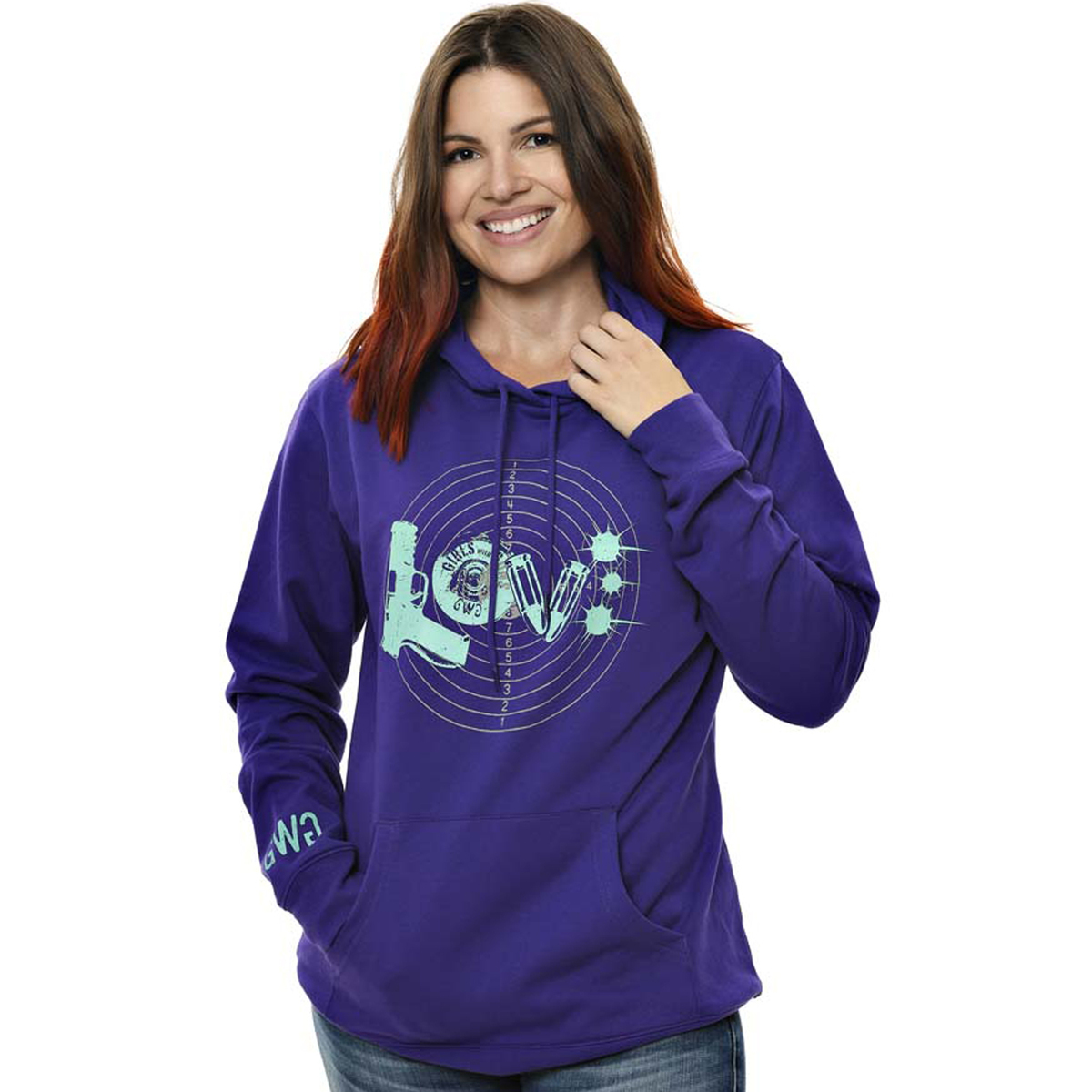 Girls With Guns Women's GWG Love Hoodie - Purple - M - Purple M Girls With Guns Women's GWG Love Hoodie - Purple - M - Purple M