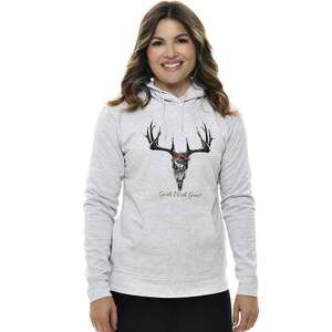 Girls With Guns Women's Horns And Rose Casual Hoodie