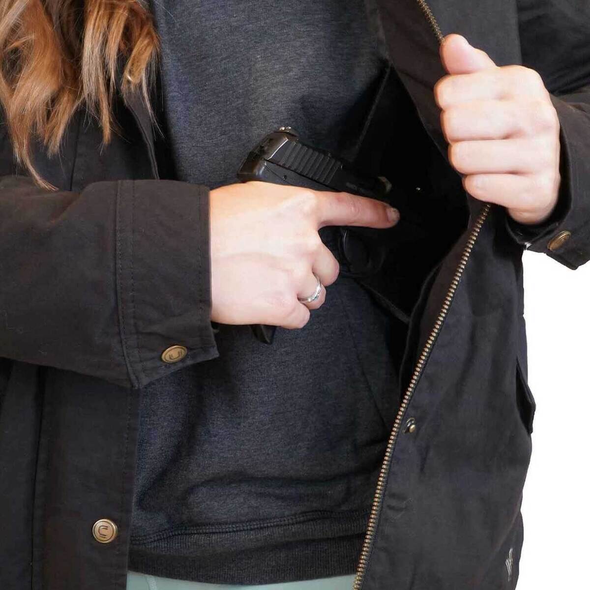 Girls With Guns Women's Secret Sadie Conceal Carry Jacket - Black - S - Black S Girls With Guns Women's Secret Sadie Conceal Carry Jacket - Black - S - Black S