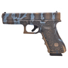 Glock 17 9mm Luger 4.48in Blue Tiger Stripe Cerakote Pistol - 17+1 Rounds - Blue