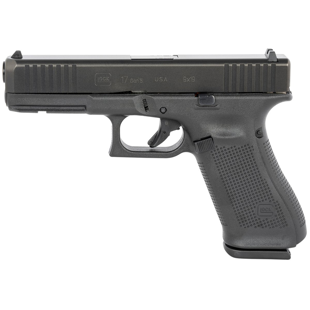Glock 17 Gen5 9mm Luger 4.49in Black Pistol – 17+1 Rounds - Black Glock 17 Gen5 9mm Luger 4.49in Black Pistol – 17+1 Rounds - Black