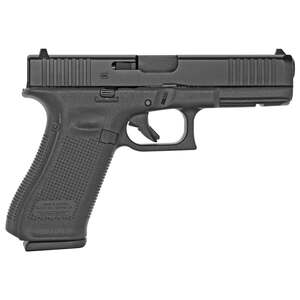 Glock 17 G5 Front Serrations 9mm Luger 4.49in Black Pistol - 10+1 Rounds
