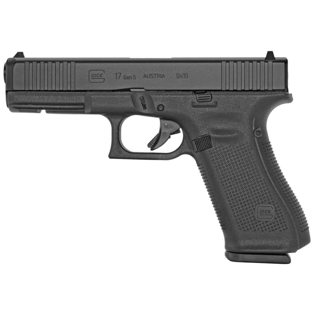 Glock 17 G5 Front Serrations 9mm Luger 4.49in Black Pistol - 10+1 Rounds Glock 17 G5 Front Serrations 9mm Luger 4.49in Black Pistol - 10+1 Rounds