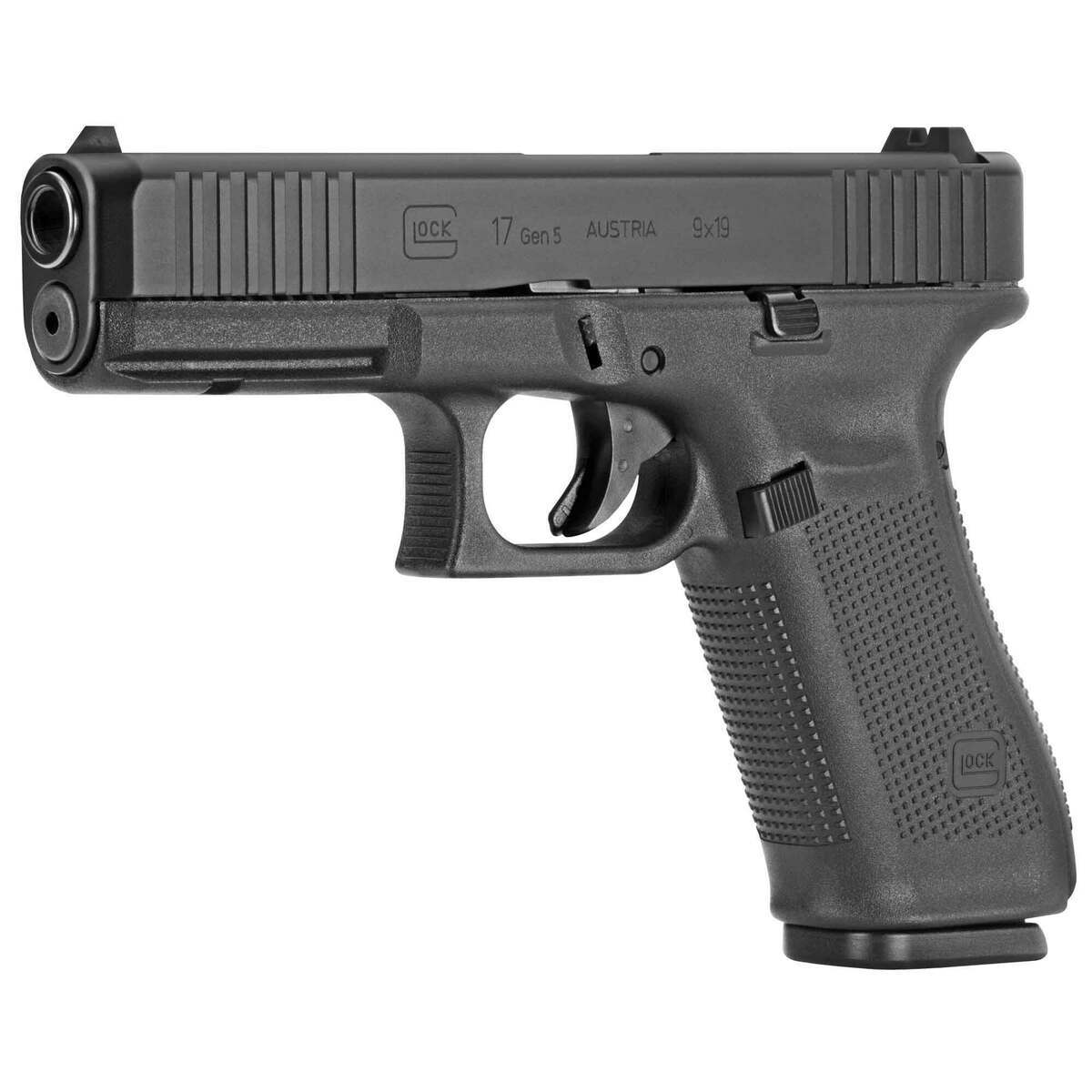 Glock 17 G5 Front Serrations 9mm Luger 4.49in Black Pistol - 10+1 Rounds Glock 17 G5 Front Serrations 9mm Luger 4.49in Black Pistol - 10+1 Rounds