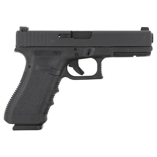 GLOCK 17 Gen 3 Night Sight 9mm Luger 4.49in Black Nitride Pistol - 10+1 Rounds - California Compliant - Black Fullsize