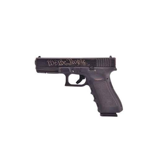 Glock 17 We The People 9mm Luger 4.48in Burnt Bronze Battle Worn Pistol - 17+1 Rounds - Brown image