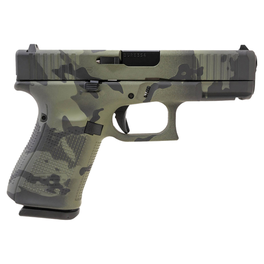 Glock 19 9mm Luger 4.02in Camo Black Multicam Cerakote Pistol - 15+1 Rounds - Camo image