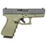 Glock 19 9mm Luger 4.02in Nitride/OD Green Pistol - 15+1 Rounds - Green
