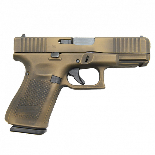 Glock 19 9mm Luger 4in Battleworn Burnt Bronze Cerakote Pistol - 15+1 Rounds - Brown image