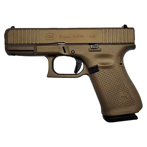 Glock 19 9mm Luger 4in Bronze Cerakote Pistol - 15+1 Rounds - Brown image