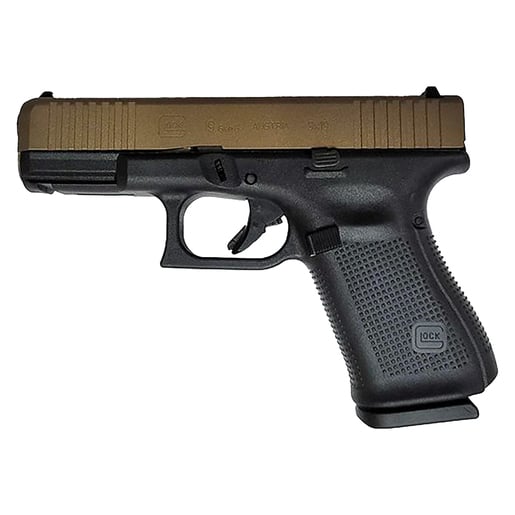 Glock 19 9mm Luger 4in Burnt Bronze/Black Cerakote Pistol - 15+1 Rounds - Brown image