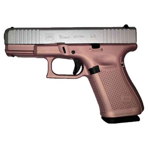 Glock 19 9mm Luger 4in Champagne Cerakote Pistol - 15+1 Rounds - Pink image