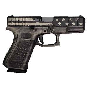 Glock 19 9mm Luger 4in Distressed Flag Cerakote Pistol - 15+1 Rounds