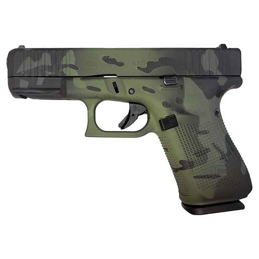 Glock 19 9mm Luger 4in Multicam Camo Cerakote Pistol - 15+1 Rounds - Green image