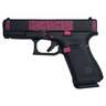 Glock 19 9mm Luger 4in Pink Scroll Cerakote Pistol - 15+1 Rounds - Pink