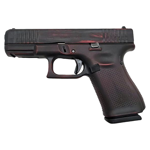 Glock 19 9mm Luger 4in Red Battleworn Cerakote Pistol - 15+1 Rounds - Red image