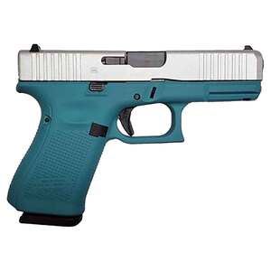 Glock 19 9mm Luger 4in Shimmer/Aztec Blue Cerakote Pistol - 15+1 Rounds