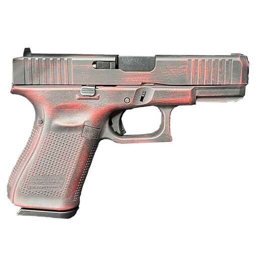 Glock 19 Battleworn 9mm Luger 4in Red Cerakote Pistol - 15+1 Rounds - Red image