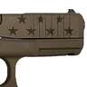 Glock 19 9mm Luger 4in Flag Cerakote Pistol - 15+1 Rounds - Brown