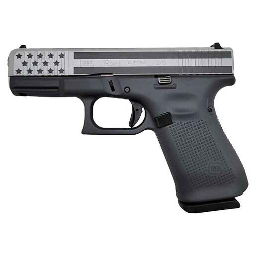 Glock 19 Flag 9mm Luger 4in Cerakote Pistol - 15+1 Rounds - Gray image