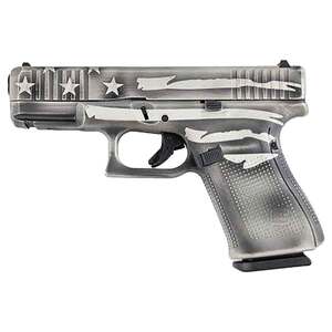 Glock 19 9mm Luger 4in Gray Flag Cerakote Pistol - 15+1 Rounds