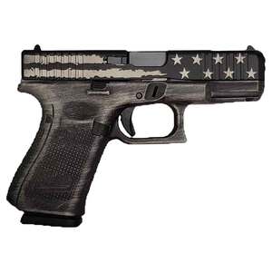 Glock 19 Flag 9mm Luger 4in Gray Cerakote Pistol - 15+1 Rounds