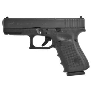 Glock 19 G4 MOS Compact 9mm Luger 4.02in Black Pistol - 15+1 Rounds