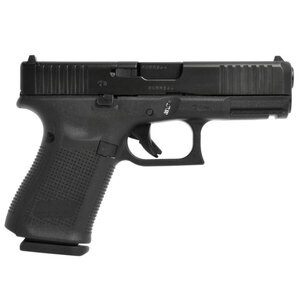 Glock 19 Gen5 MOS 9mm Luger 4in Black nDLC Pistol - 10+1 Rounds