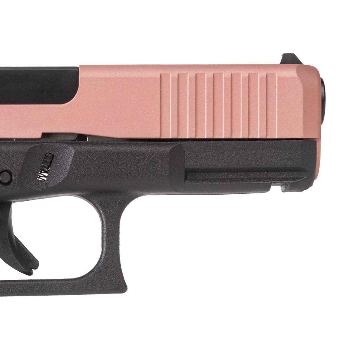 Glock 19 9mm Luger 4.02in Rose Gold Cerakote Pistol - 15+1 Rounds - Pink Glock 19 9mm Luger 4.02in Rose Gold Cerakote Pistol - 15+1 Rounds - Pink