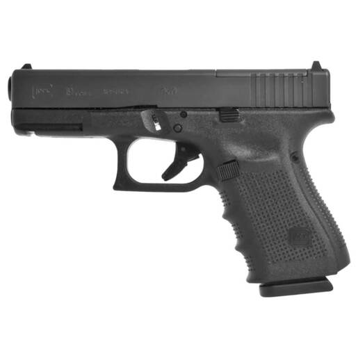 Glock 19 Gen4 MOS Compact 9mm Luger 4.02in Matte Black Pistol - 15+1 Rounds - Black Compact image