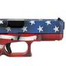 Glock 19 Gen5 M.O.S 9mm Luger 4.02in Red White and Blue Battleworn Flag Cerakote Pistol - 15+1 Rounds - Camo