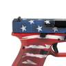 Glock 19 Gen5 M.O.S 9mm Luger 4.02in Red White and Blue Battleworn Flag Cerakote Pistol - 15+1 Rounds - Camo