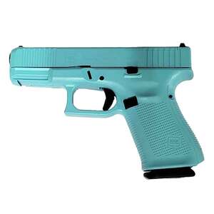 Glock 19 Gen5 MOS 9mm Luger 4.02in Robin Egg Blue Cerakote Pistol - 15+1 Rounds