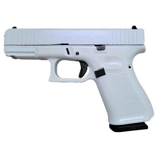 Glock 19 9mm Luger 4in White Pegasus Cerakote Pistol - 15+1 Rounds - White image