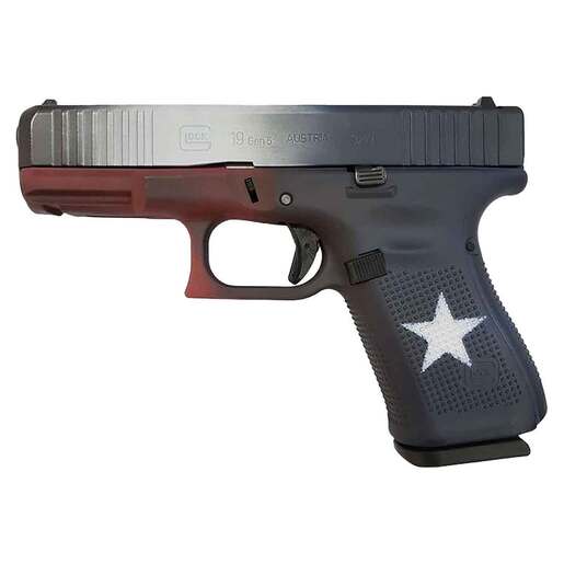 Glock 19 9mm Luger 4in Texas Flag Cerakote Pistol - 15+1 Rounds - Camo image
