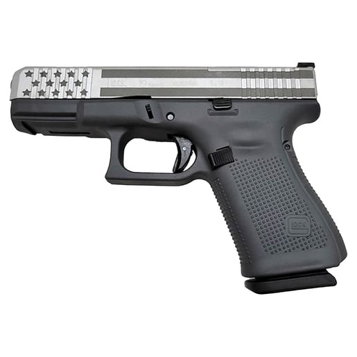 Glock 19 withMOS 9mm Luger 4.02in Gray Flag Cerakote Pistol - 15+1 Rounds - Gray image
