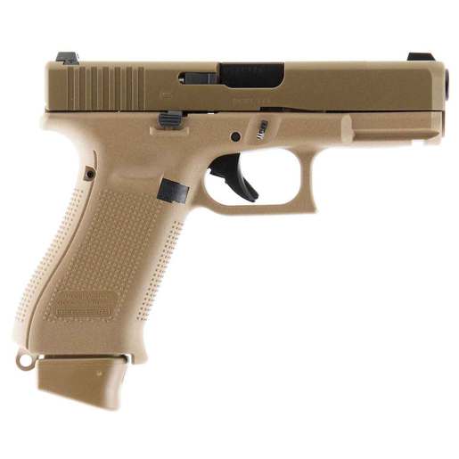 Glock 19X Gen5 9mm Luger 402in Coyote nPVD Pistol  171 Rounds  Tan Compact