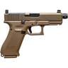 Glock 19X MOS 9mm Luger 4.52in Coyote nPVD Pistol - 19+1 Rounds - Brown