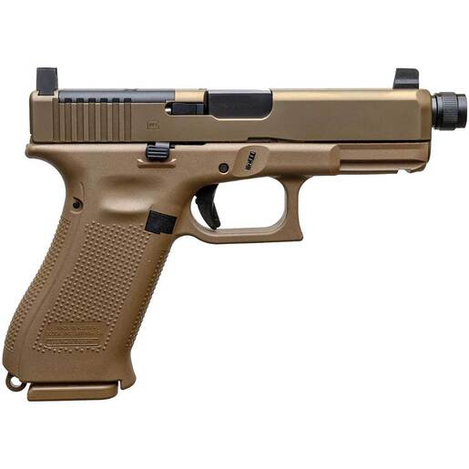 Glock 19X MOS 9mm Luger 4.52in Coyote nPVD Pistol - 19+1 Rounds - Brown image